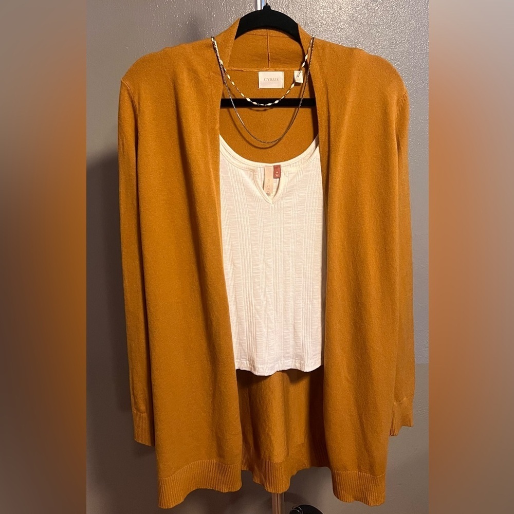 Cyrus yellow cardigan